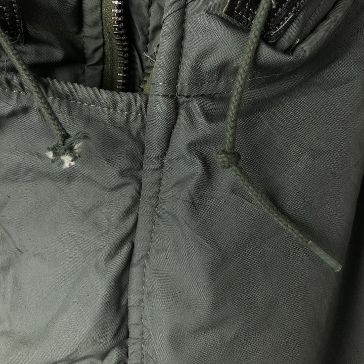 1980'S US Military N-3B Flight Jacket, Made in USA, X-LARGE, Men's XL, Vintage cotton Khaki type Vintage Second Hand