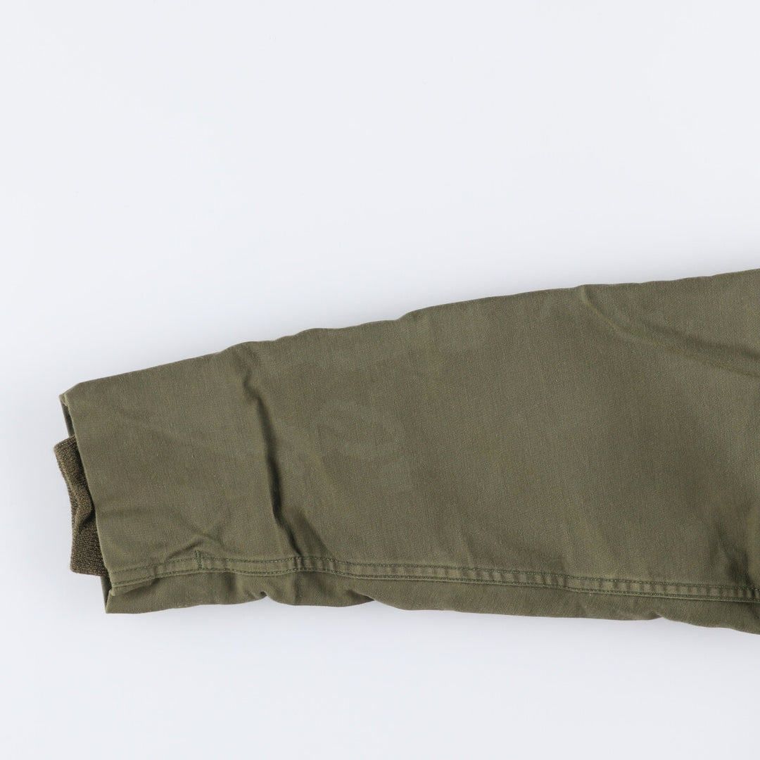 Authentic 1980'S US Navy A-2 Military Deck Jacket, Made in USA, Small (34-36), Men's Size Small, Vintage Nylon Khaki type Vintage Second Hand