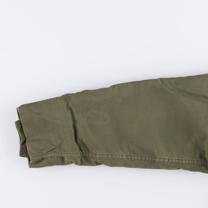 Authentic 1980'S US Navy A-2 Military Deck Jacket, Made in USA, Small (34-36), Men's Size Small, Vintage Nylon Khaki type Vintage Second Hand