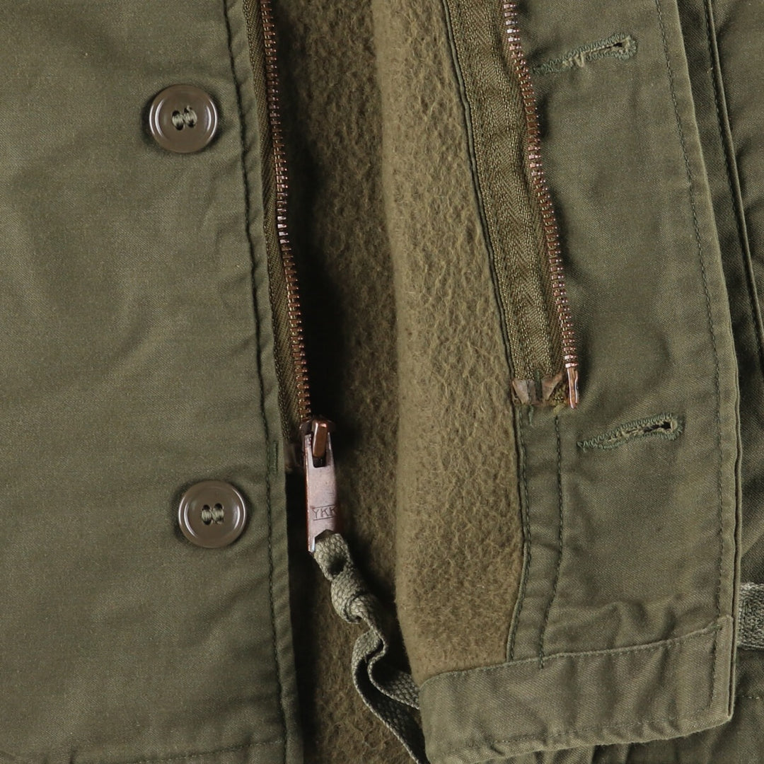 Authentic 1980'S US Navy A-2 Military Deck Jacket, Made in USA, Small (34-36), Men's Size Small, Vintage Nylon Khaki type Vintage Second Hand