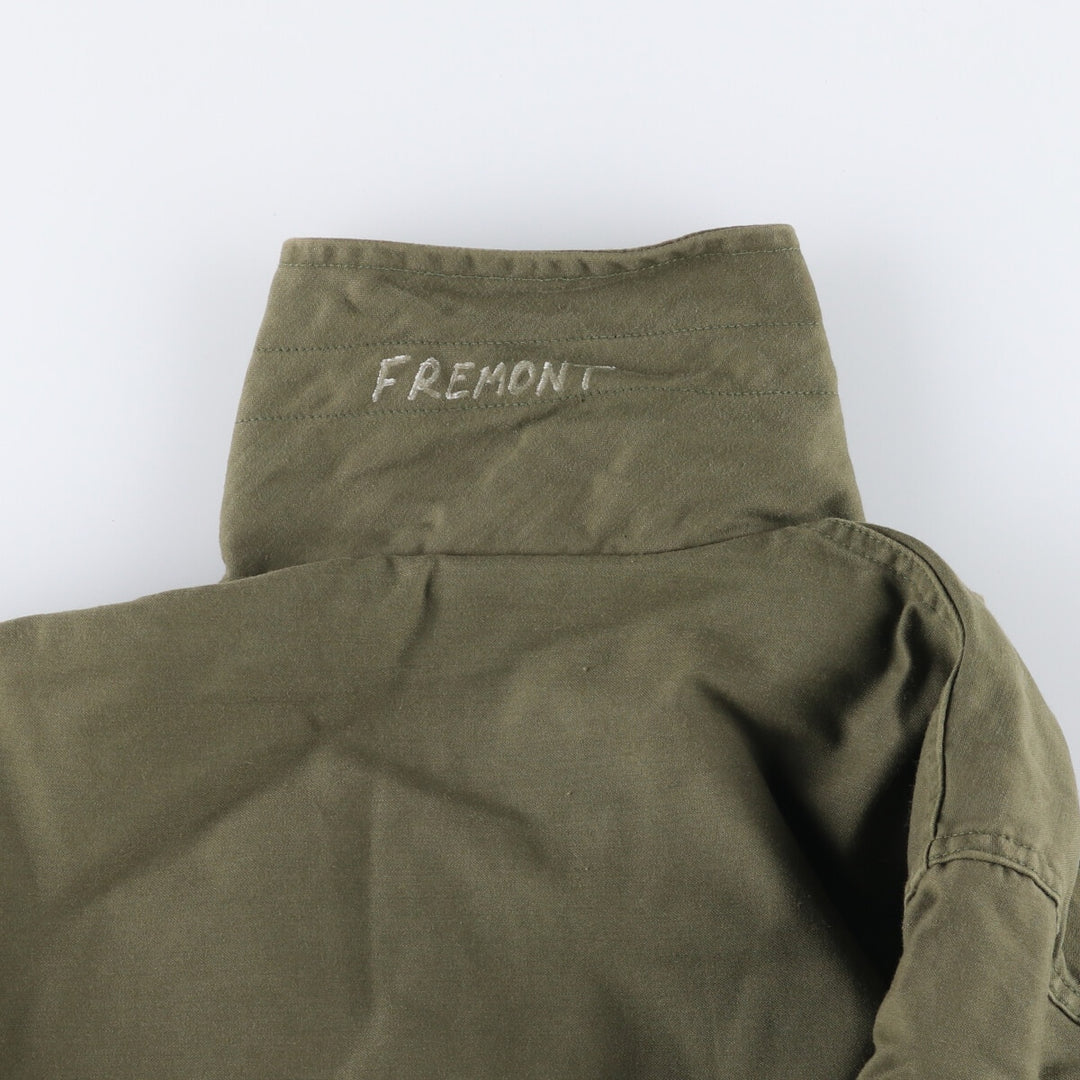 Authentic 1980'S US Navy A-2 Military Deck Jacket, Made in USA, Small (34-36), Men's Size Small, Vintage Nylon Khaki type Vintage Second Hand