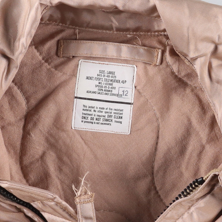 00's US military actual product CWU-45 Aramid Beige type Vintage Second Hand