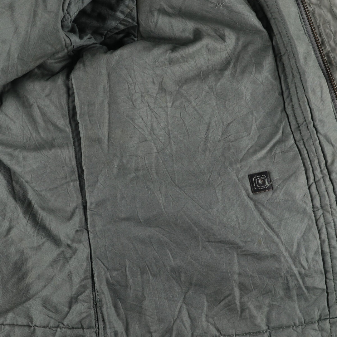1980'S US Military N-3B Flight Jacket, Made in USA, Large, Men's Size L, Vintage cotton Khaki type Vintage Second Hand