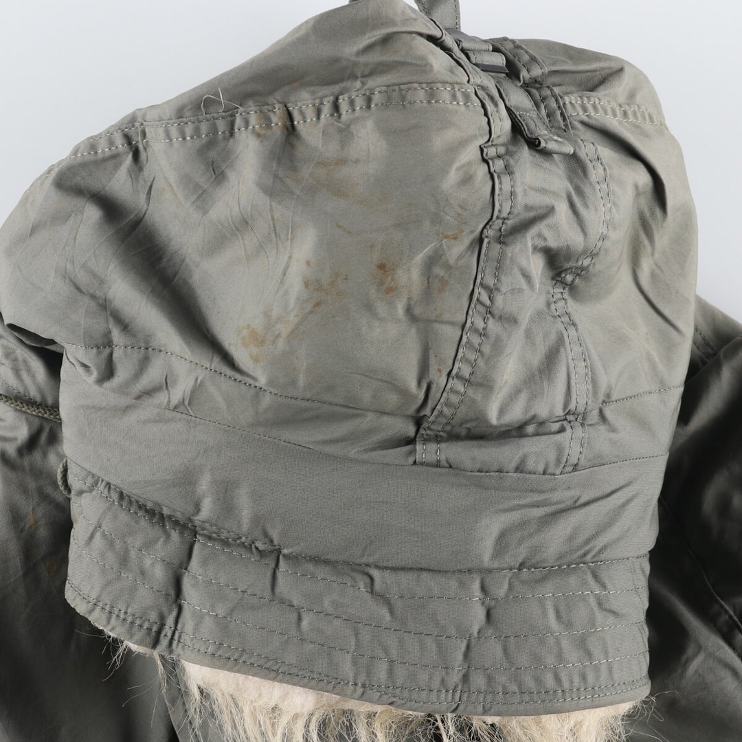 1980'S US Military N-3B Flight Jacket, Made in USA, Large, Men's Size L, Vintage cotton Khaki type Vintage Second Hand