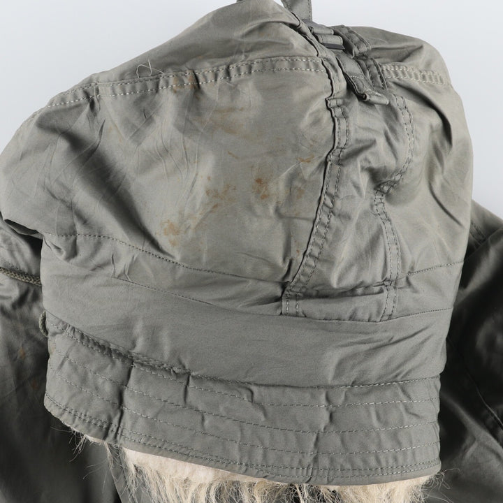 1980'S US Military N-3B Flight Jacket, Made in USA, Large, Men's Size L, Vintage cotton Khaki type Vintage Second Hand