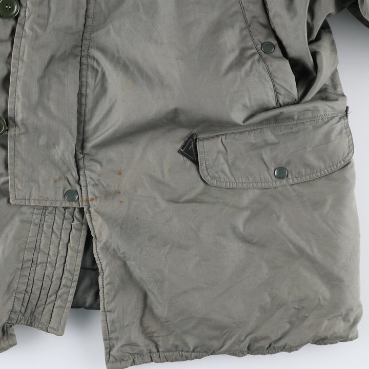 1980'S US Military N-3B Flight Jacket, Made in USA, Large, Men's Size L, Vintage cotton Khaki type Vintage Second Hand