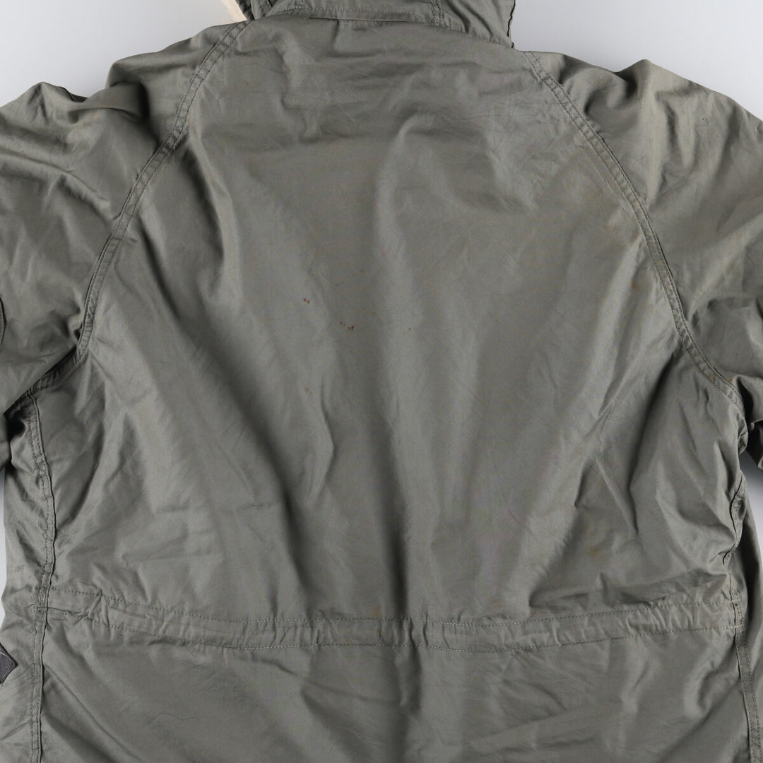 1980'S US Military N-3B Flight Jacket, Made in USA, Large, Men's Size L, Vintage cotton Khaki type Vintage Second Hand