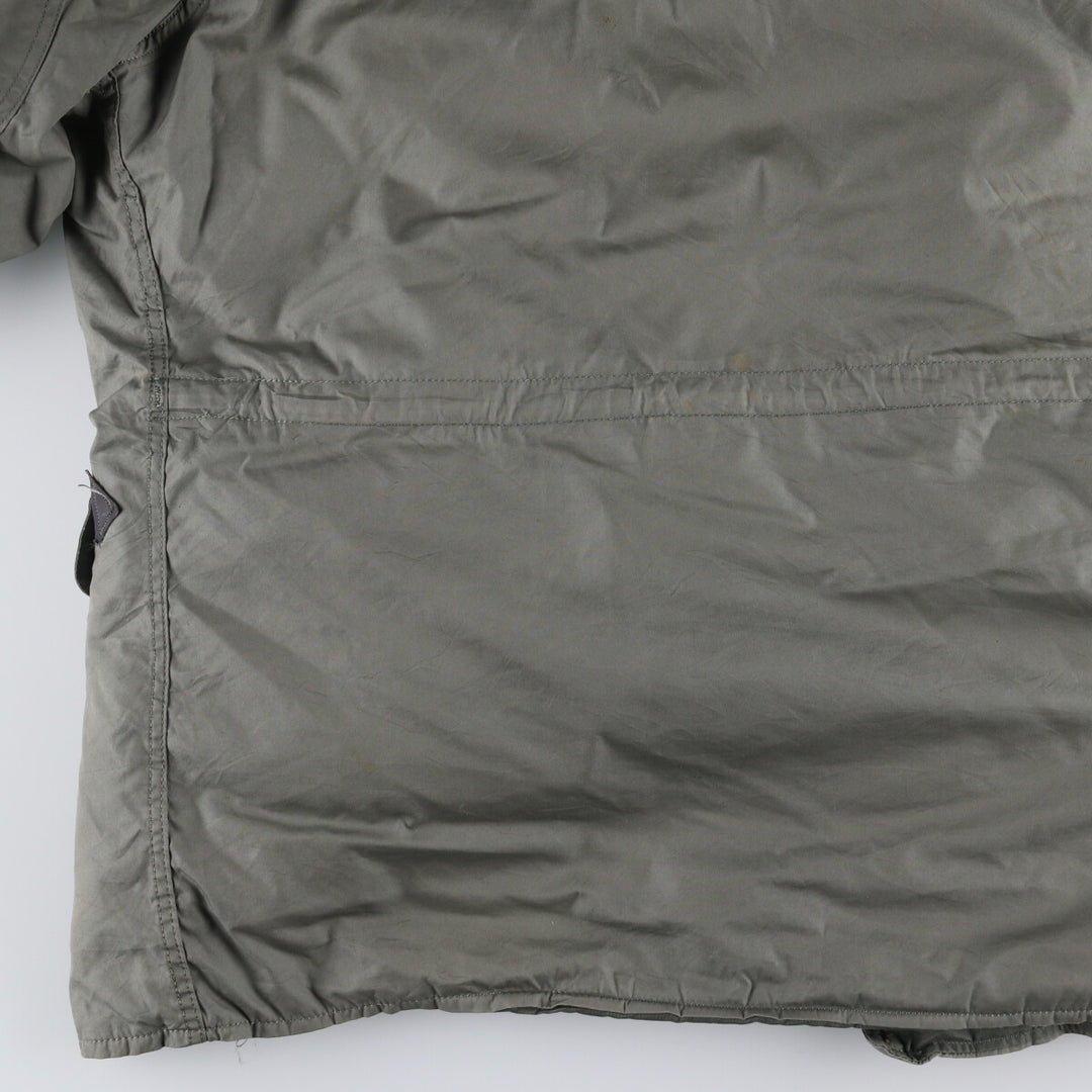1980'S US Military N-3B Flight Jacket, Made in USA, Large, Men's Size L, Vintage cotton Khaki type Vintage Second Hand