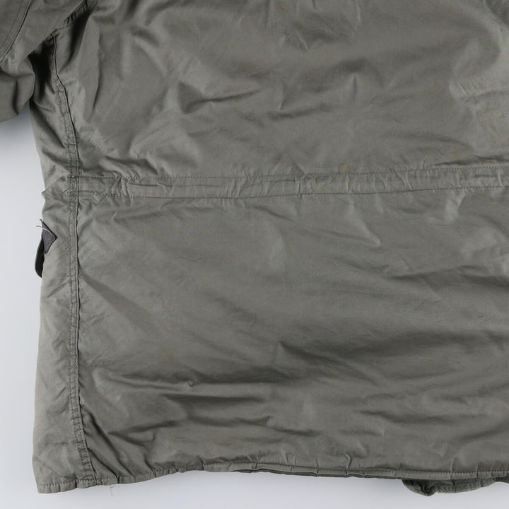1980'S US Military N-3B Flight Jacket, Made in USA, Large, Men's Size L, Vintage cotton Khaki type Vintage Second Hand