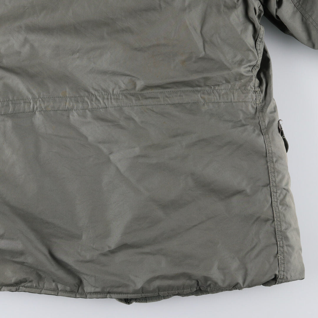 1980'S US Military N-3B Flight Jacket, Made in USA, Large, Men's Size L, Vintage cotton Khaki type Vintage Second Hand