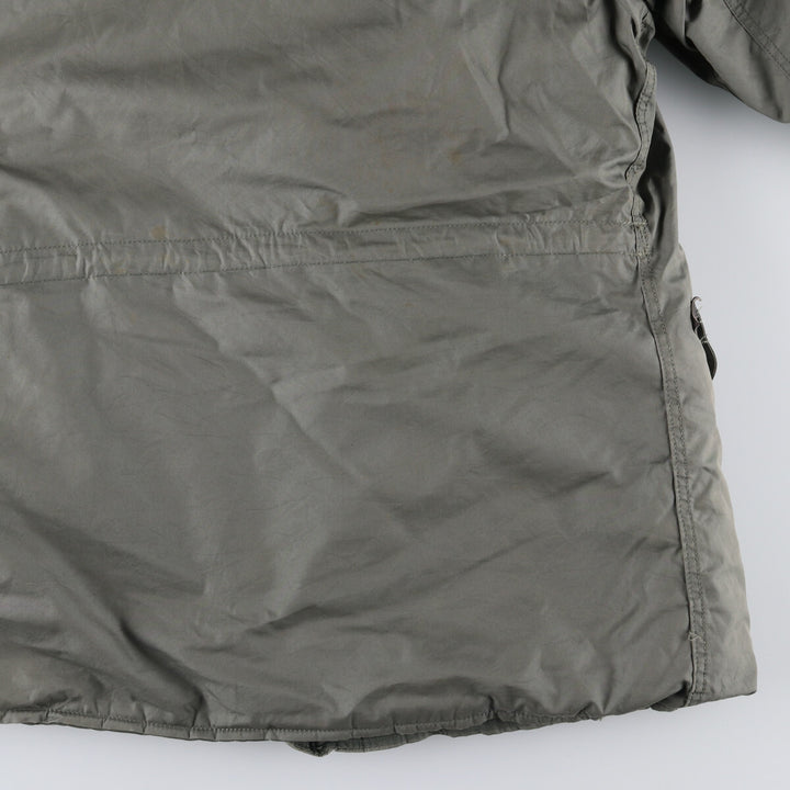 1980'S US Military N-3B Flight Jacket, Made in USA, Large, Men's Size L, Vintage cotton Khaki type Vintage Second Hand