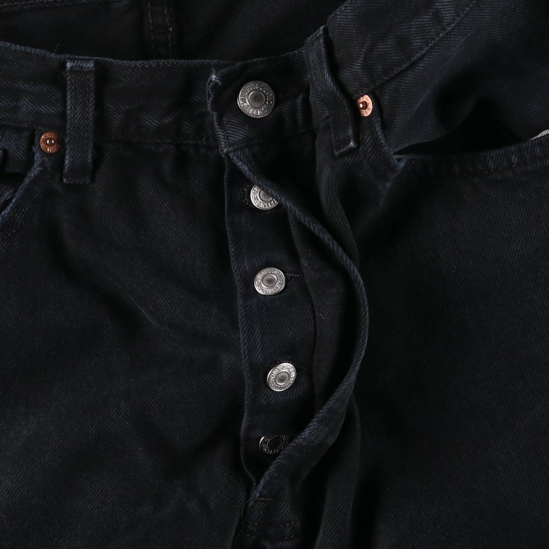 90'S Levi's 501-0165 Black Denim Straight Leg Denim Pants, Men's, Size W31, Vintage cotton black type Vintage Second Hand