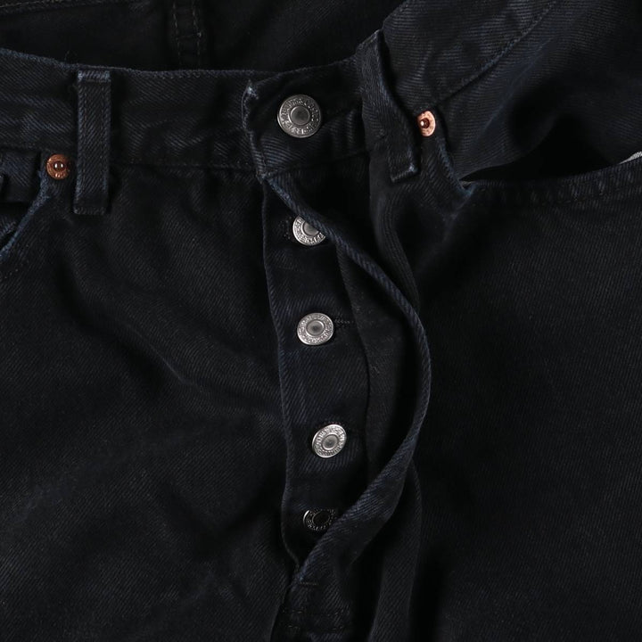 90'S Levi's 501-0165 Black Denim Straight Leg Denim Pants, Men's, Size W31, Vintage cotton black type Vintage Second Hand