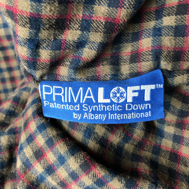 70s-80'S LLBean padded denim hunting jacket, made in the USA, men's size L cotton blue type Vintage Second Hand