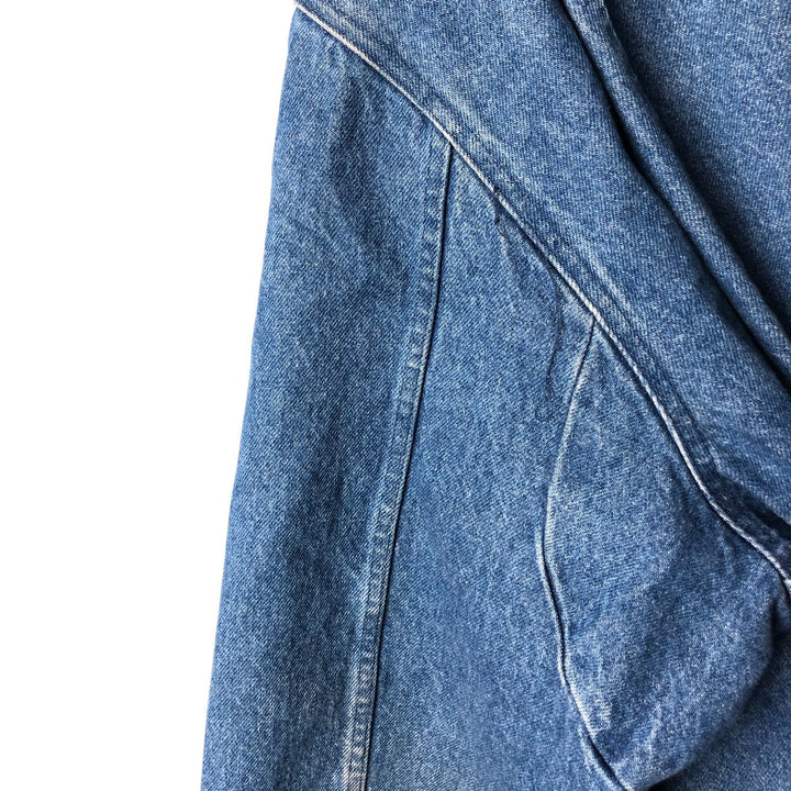 70s-80'S LLBean padded denim hunting jacket, made in the USA, men's size L cotton blue type Vintage Second Hand