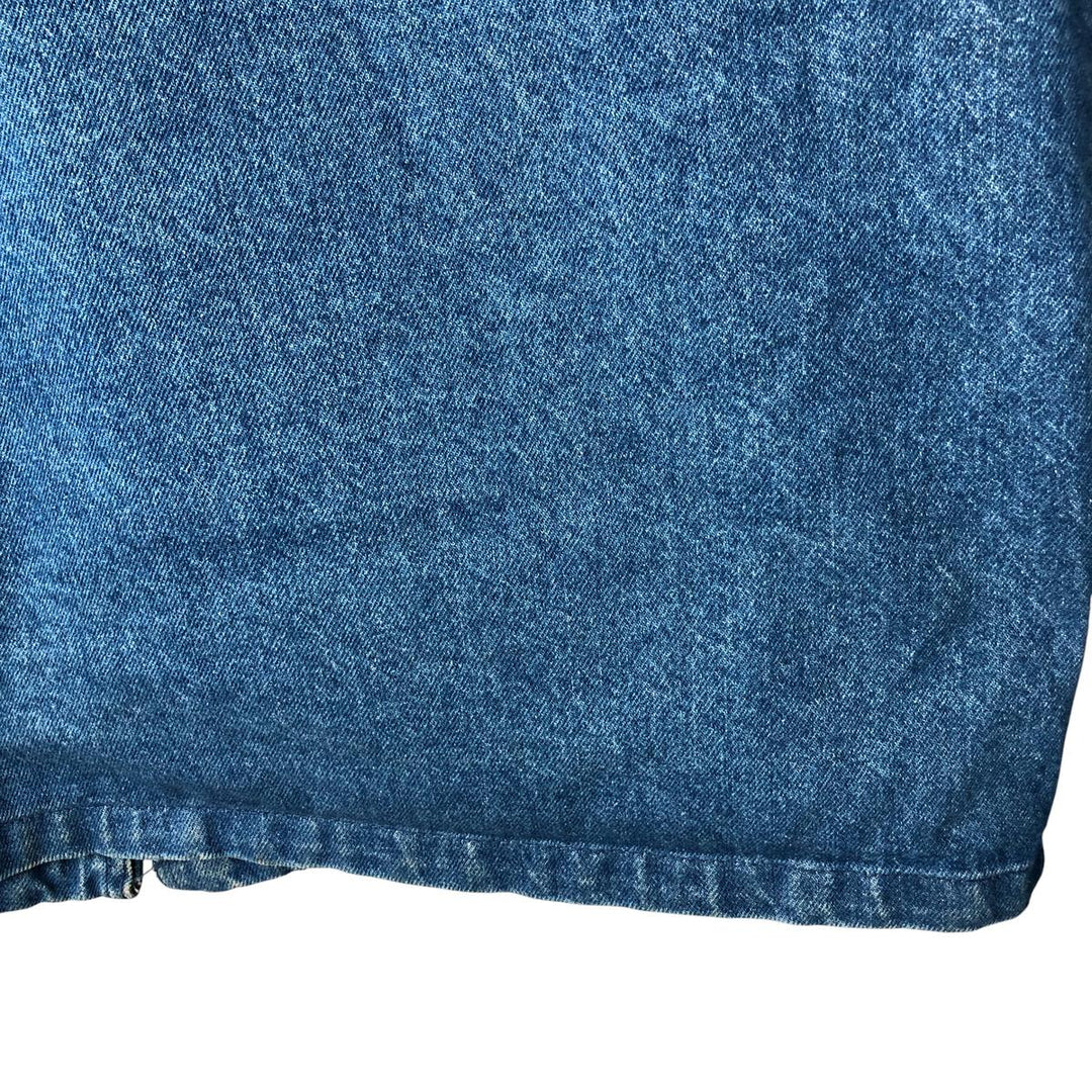 70s-80'S LLBean padded denim hunting jacket, made in the USA, men's size L cotton blue type Vintage Second Hand