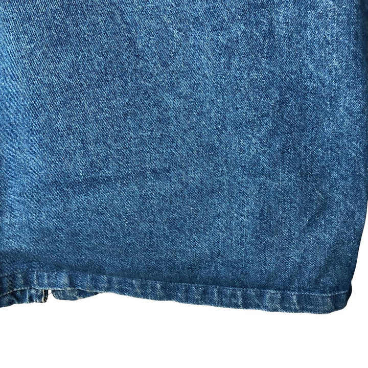 70s-80'S LLBean padded denim hunting jacket, made in the USA, men's size L cotton blue type Vintage Second Hand