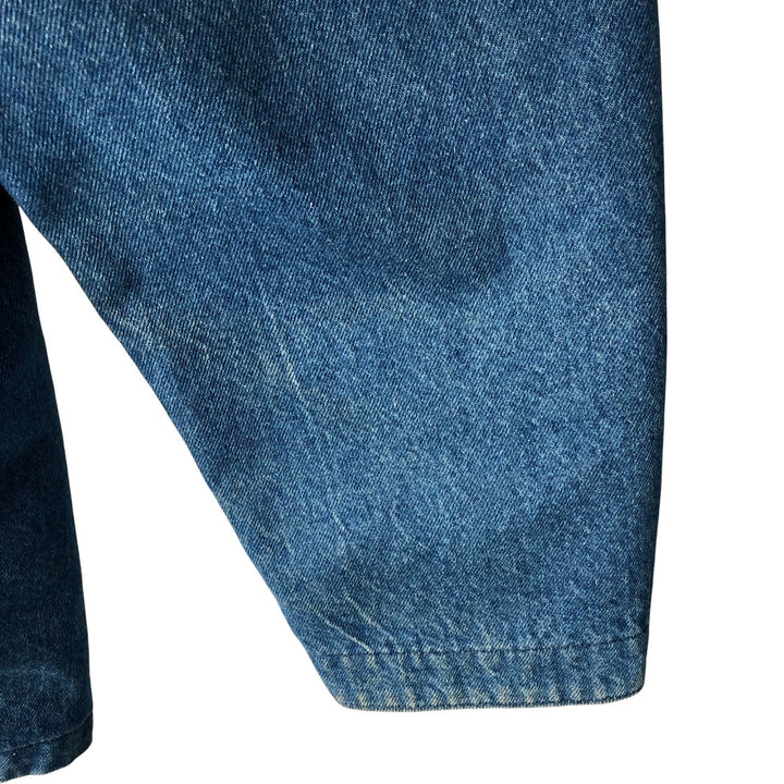 70s-80'S LLBean padded denim hunting jacket, made in the USA, men's size L cotton blue type Vintage Second Hand