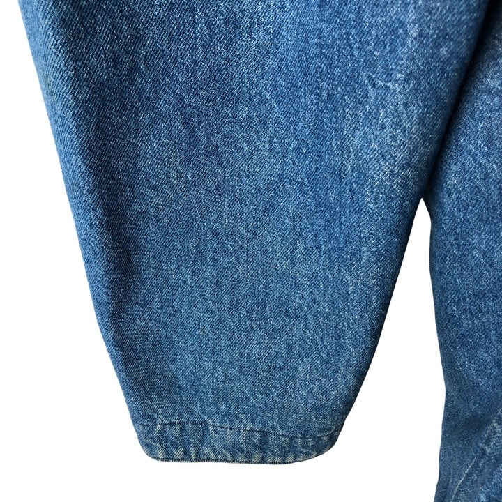 70s-80'S LLBean padded denim hunting jacket, made in the USA, men's size L cotton blue type Vintage Second Hand