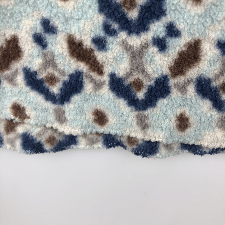 Patagonia Synchilla Snap-T, geometric print, half-snap fleece pullover, men's size XL unclear gray type Vintage Second Hand