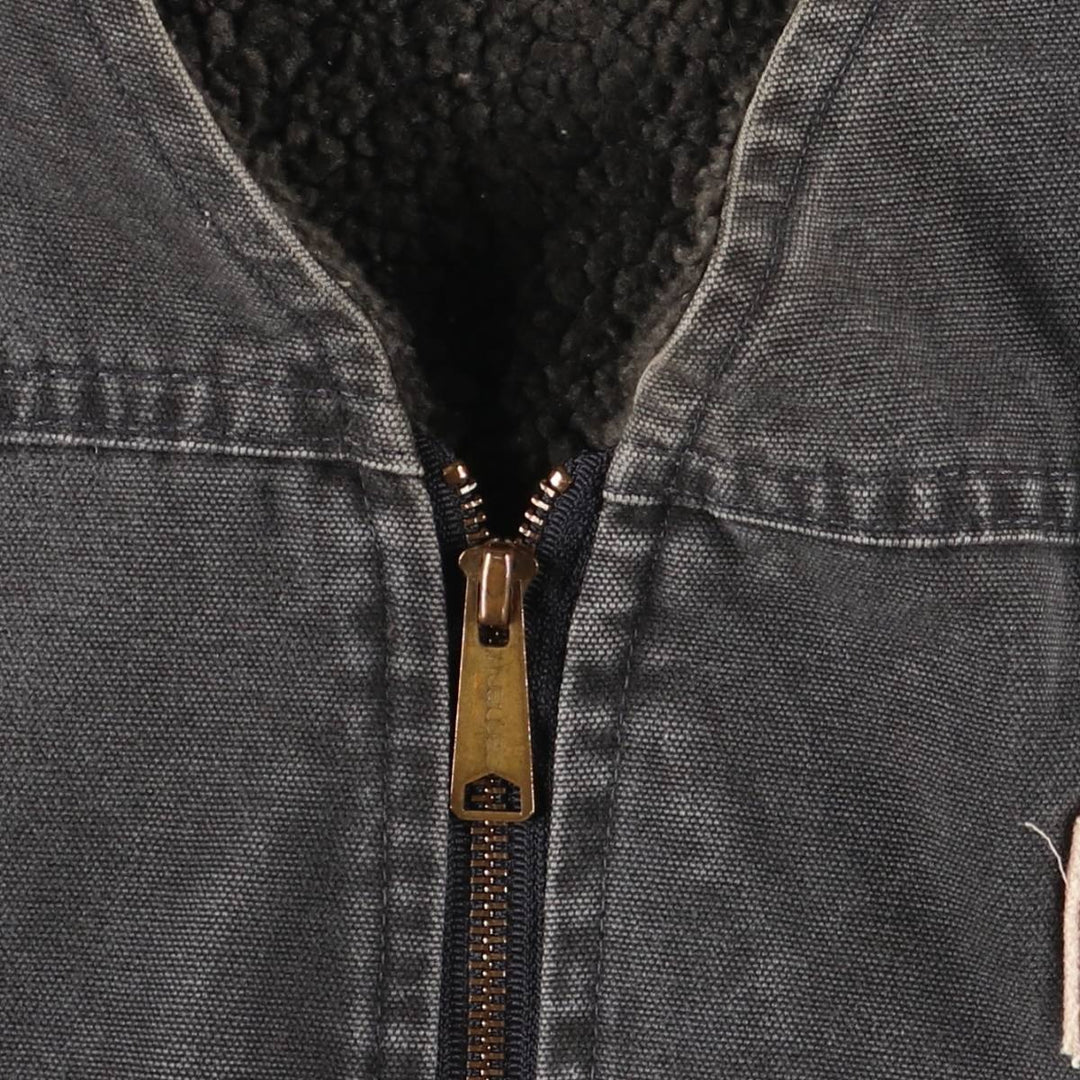 2000'S Carhartt Duck Vest, Made in USA, Men's Size M cotton gray type Vintage Second Hand