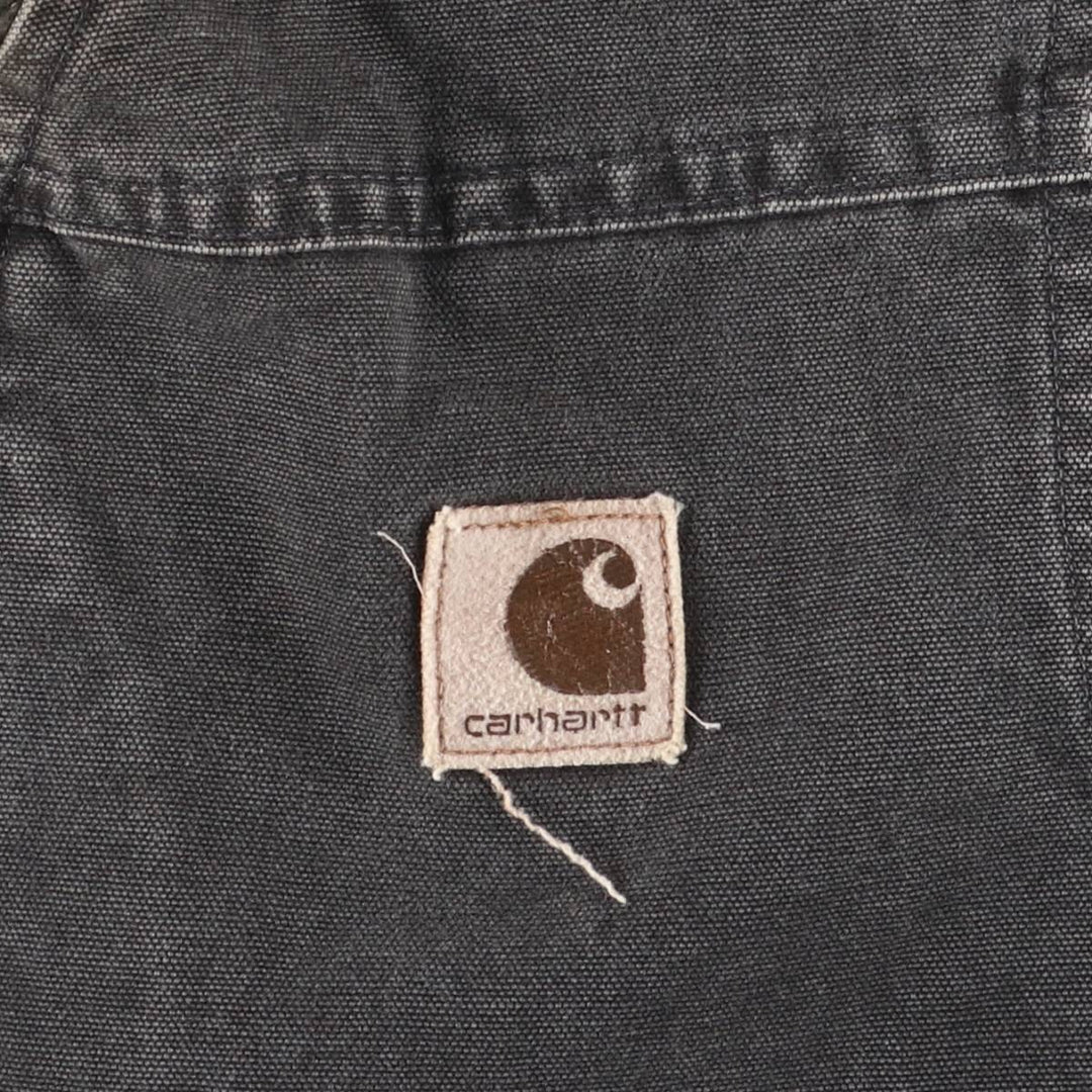 2000'S Carhartt Duck Vest, Made in USA, Men's Size M cotton gray type Vintage Second Hand