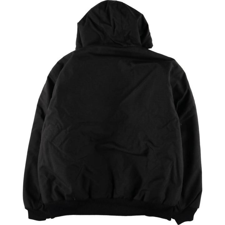 2000'S Carhartt Active Jacket, Padded Nylon Parka, Men's XL Nylon black type Vintage Second Hand