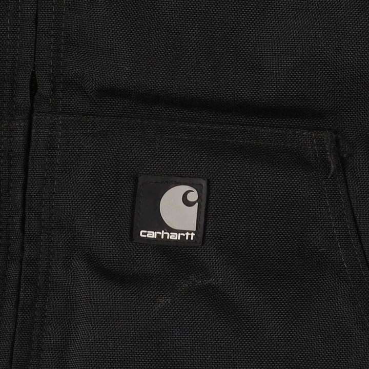 2000'S Carhartt Active Jacket, Padded Nylon Parka, Men's XL Nylon black type Vintage Second Hand