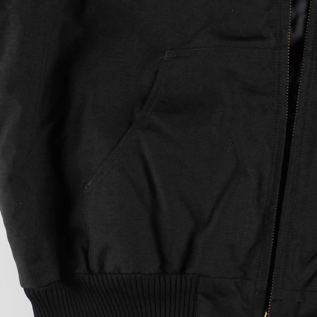 2000'S Carhartt Active Jacket, Padded Nylon Parka, Men's XL Nylon black type Vintage Second Hand