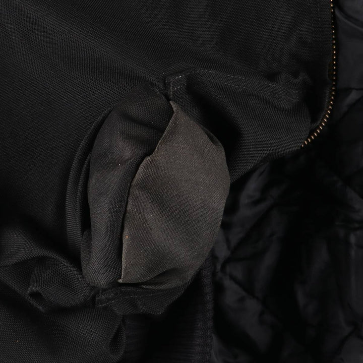 2000'S Carhartt Active Jacket, Padded Nylon Parka, Men's XL Nylon black type Vintage Second Hand