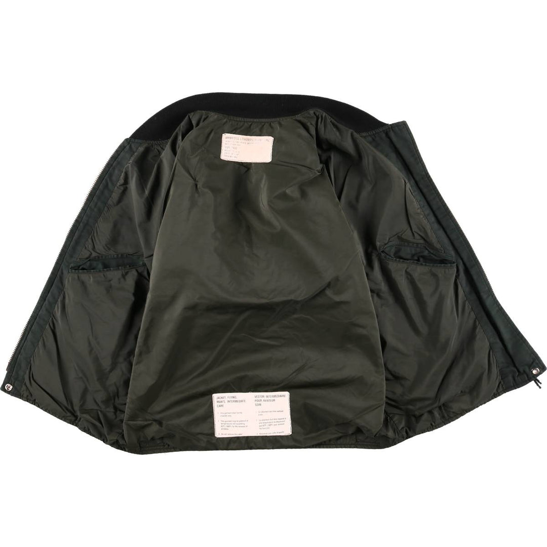 Vintage Canadian Army AMBRIDGE and THOMPSON Military Flight Jacket 7440, Men's XL unclear Green type dark green Vintage Second Hand