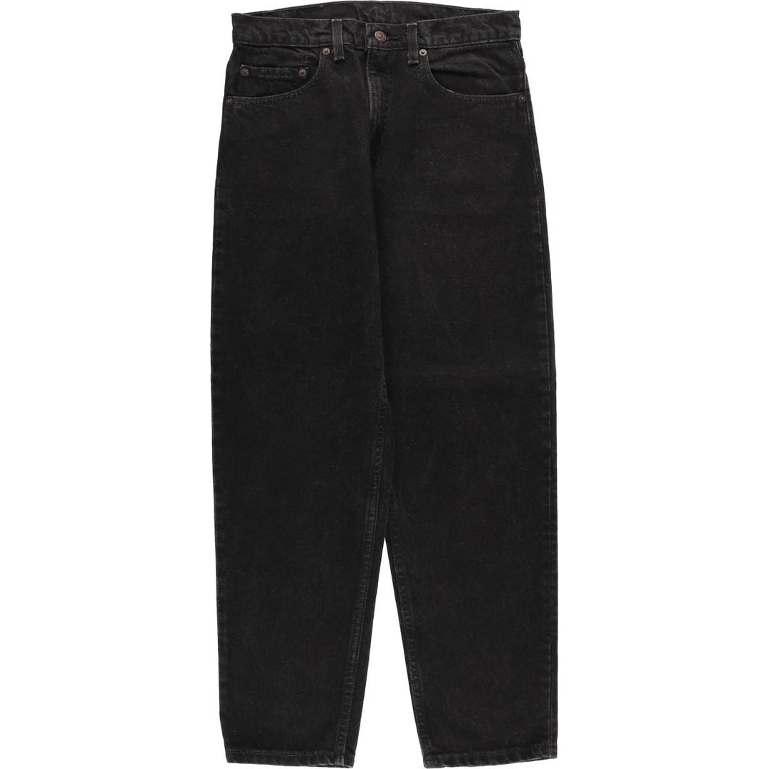 90'S Levi's 550-0260 Relaxed Fit Tapered Leg Black Denim Pants, Made in USA, Men's Size W31 cotton black type Vintage Second Hand