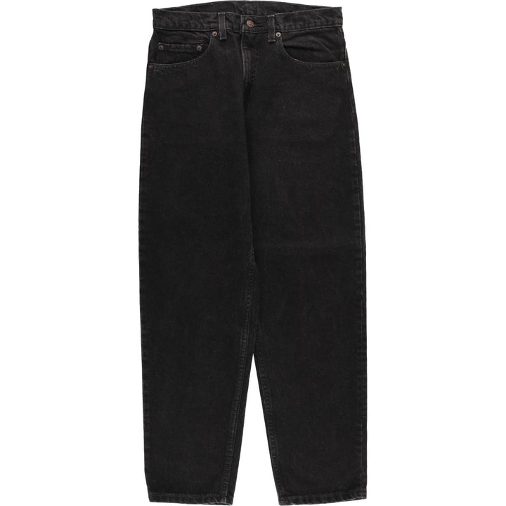 90'S Levi's 550-0260 Relaxed Fit Tapered Leg Black Denim Pants, Made in USA, Men's Size W31 cotton black type Vintage Second Hand