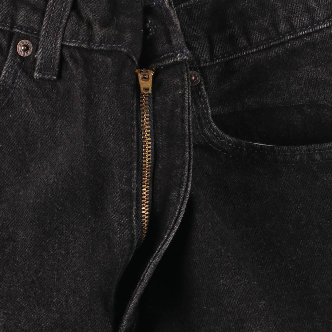 90'S Levi's 550-0260 Relaxed Fit Tapered Leg Black Denim Pants, Made in USA, Men's Size W31 cotton black type Vintage Second Hand