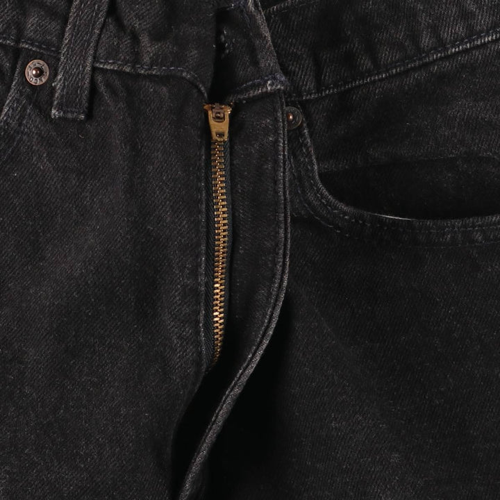 90'S Levi's 550-0260 Relaxed Fit Tapered Leg Black Denim Pants, Made in USA, Men's Size W31 cotton black type Vintage Second Hand