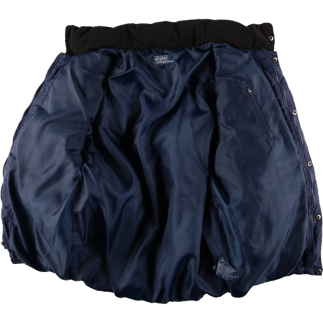 Ralph Lauren POLO by Ralph Lauren down jacket, men's size L polyester navy blue type Vintage Second Hand