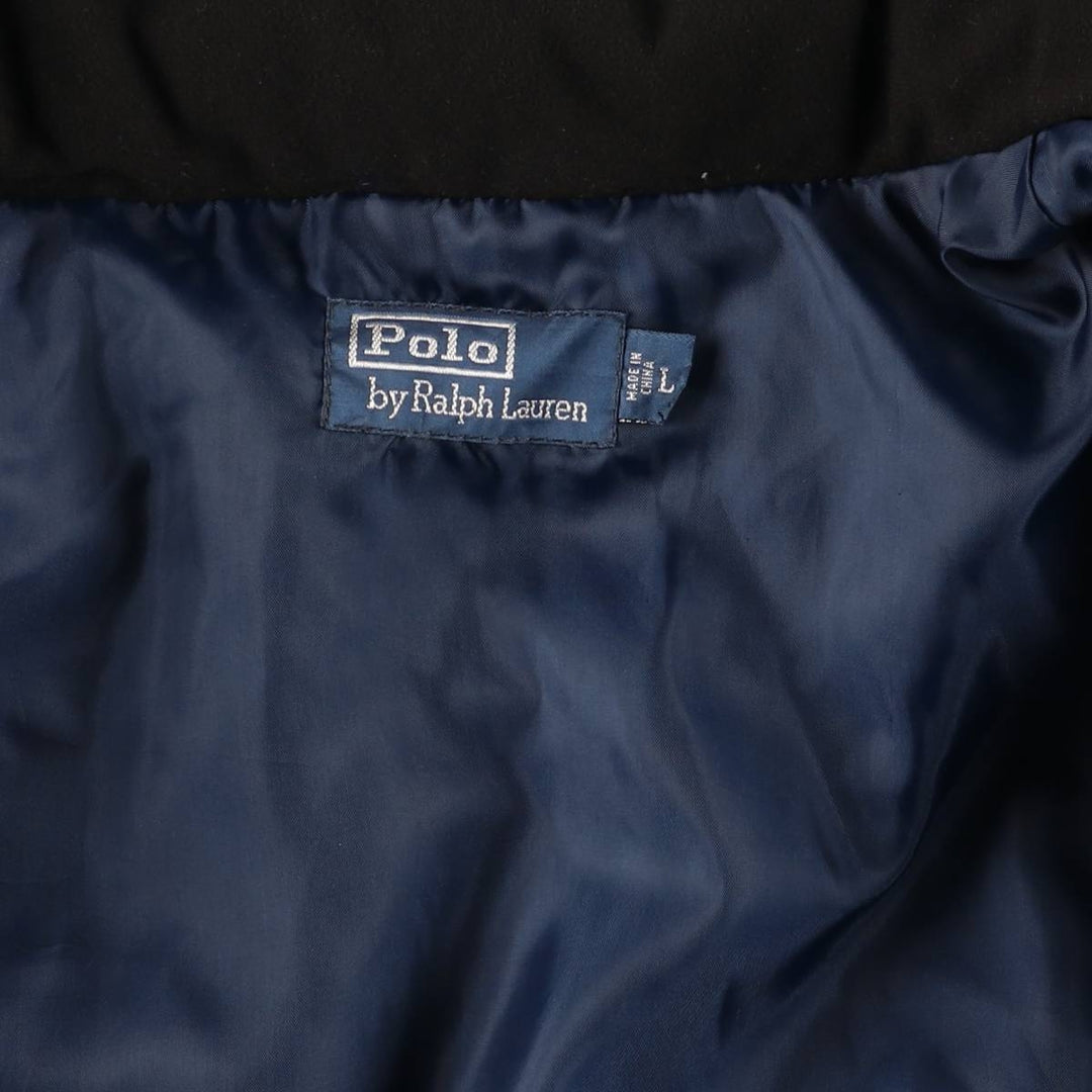 Ralph Lauren POLO by Ralph Lauren down jacket, men's size L polyester navy blue type Vintage Second Hand