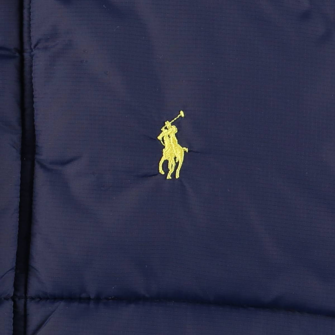 Ralph Lauren POLO by Ralph Lauren down jacket, men's size L polyester navy blue type Vintage Second Hand