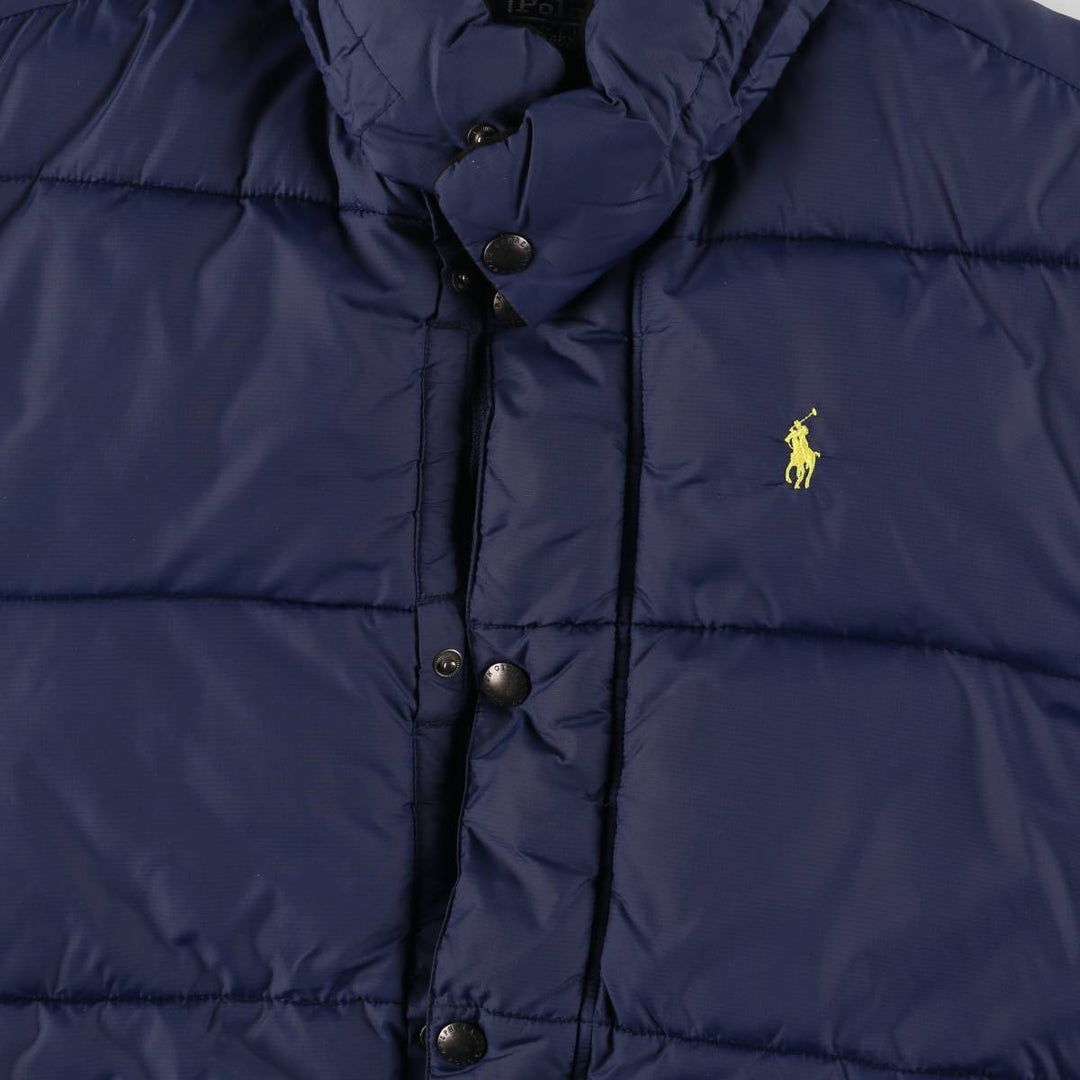 Ralph Lauren POLO by Ralph Lauren down jacket, men's size L polyester navy blue type Vintage Second Hand