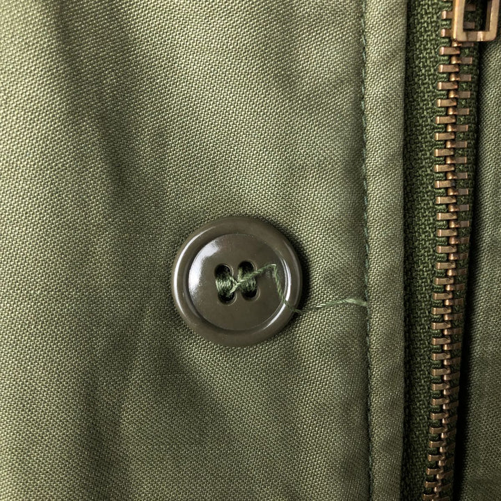 US Army A-2 Military Deck Jacket, Men's Size L unclear Khaki type Vintage Second Hand