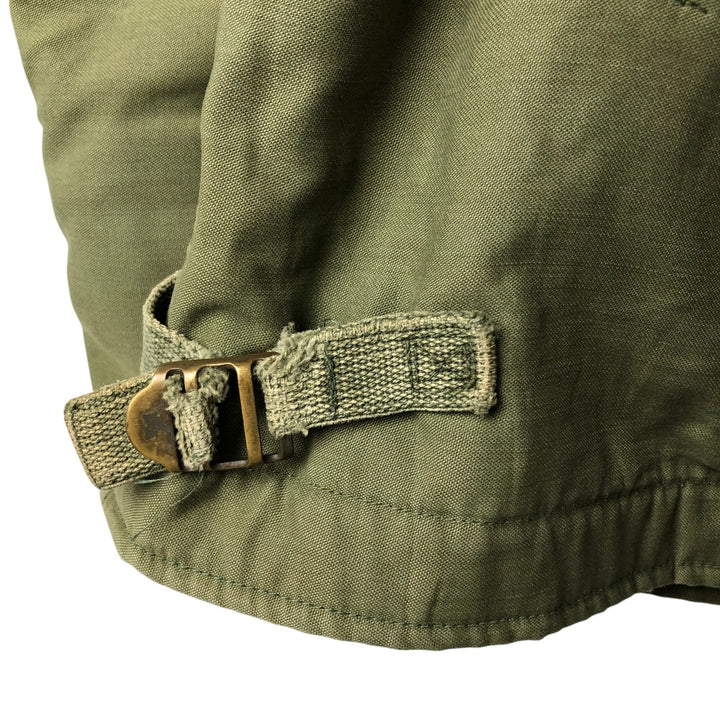 US Army A-2 Military Deck Jacket, Men's Size L unclear Khaki type Vintage Second Hand