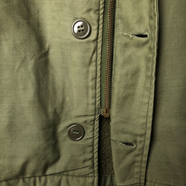 US Army A-2 Military Deck Jacket, Men's Size L unclear Khaki type Vintage Second Hand