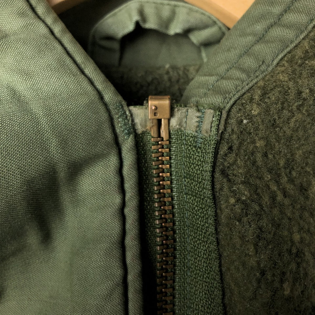 US Army A-2 Military Deck Jacket, Men's Size L unclear Khaki type Vintage Second Hand