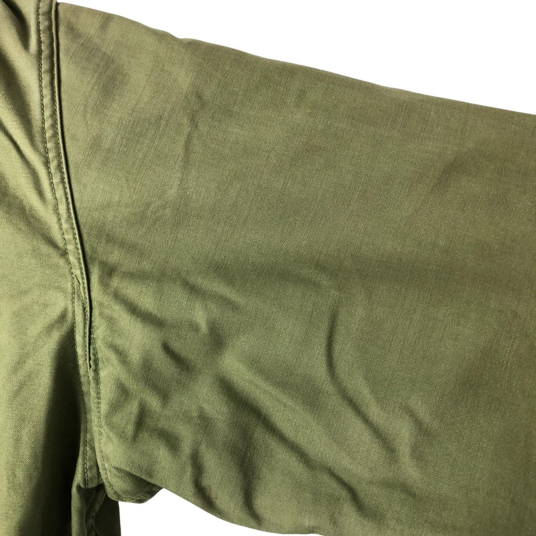 US Army A-2 Military Deck Jacket, Men's Size L unclear Khaki type Vintage Second Hand