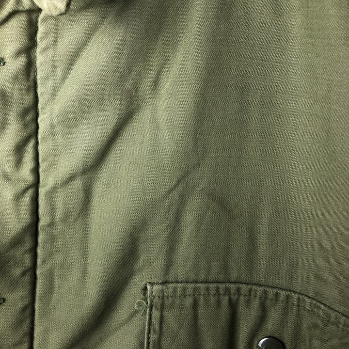 US Army A-2 Military Deck Jacket, Men's Size L unclear Khaki type Vintage Second Hand