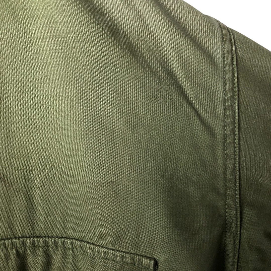 US Army A-2 Military Deck Jacket, Men's Size L unclear Khaki type Vintage Second Hand