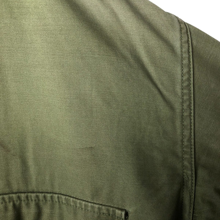 US Army A-2 Military Deck Jacket, Men's Size L unclear Khaki type Vintage Second Hand