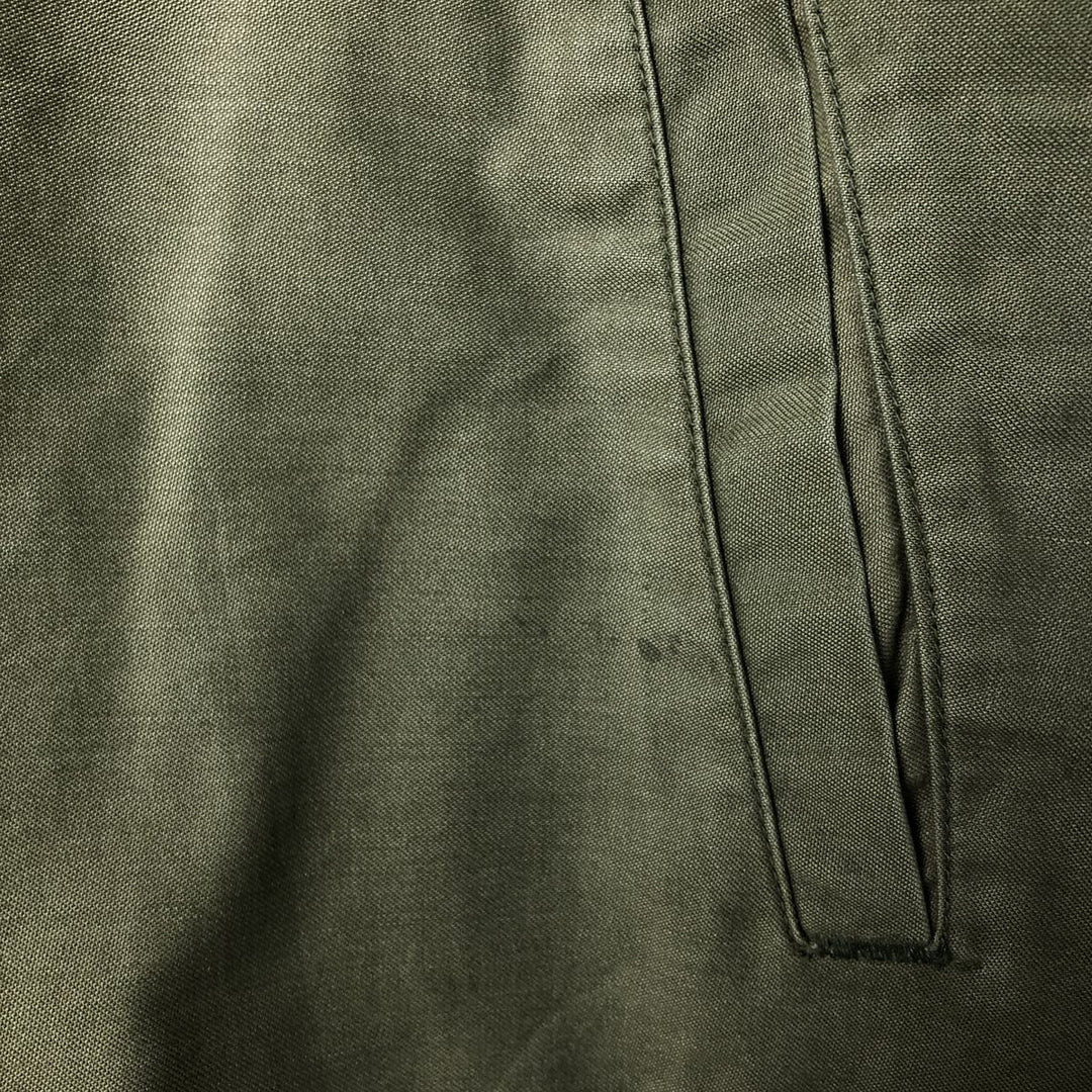 US Army A-2 Military Deck Jacket, Men's Size L unclear Khaki type Vintage Second Hand