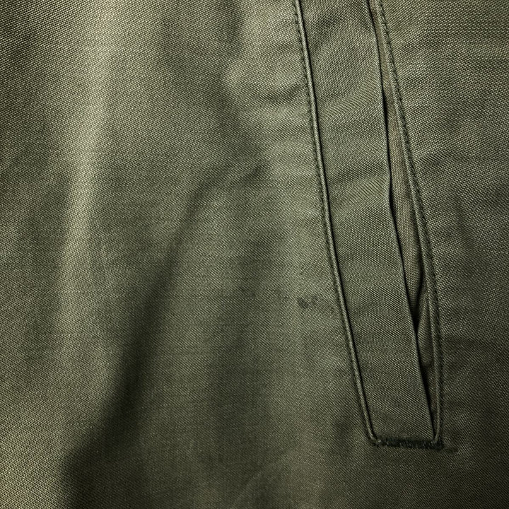 US Army A-2 Military Deck Jacket, Men's Size L unclear Khaki type Vintage Second Hand