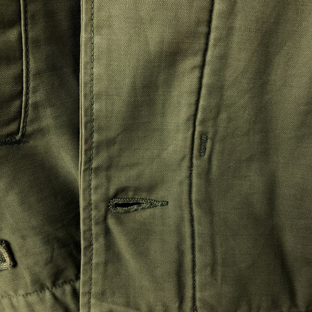 US Army A-2 Military Deck Jacket, Men's Size L unclear Khaki type Vintage Second Hand